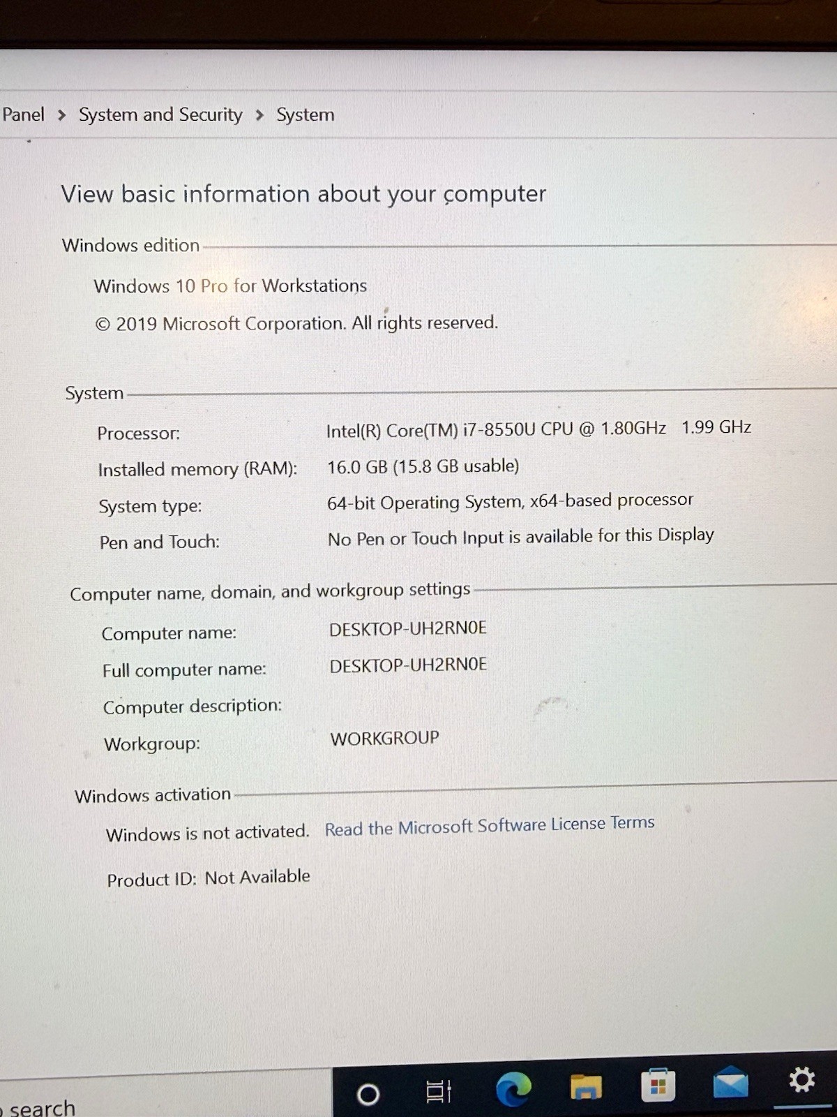 HP ZBook 14u G5 14 FHD i7-8550U 1.8GHz 16GB 1TB SSD AMD Radeon Pro WX 3100 WORKS