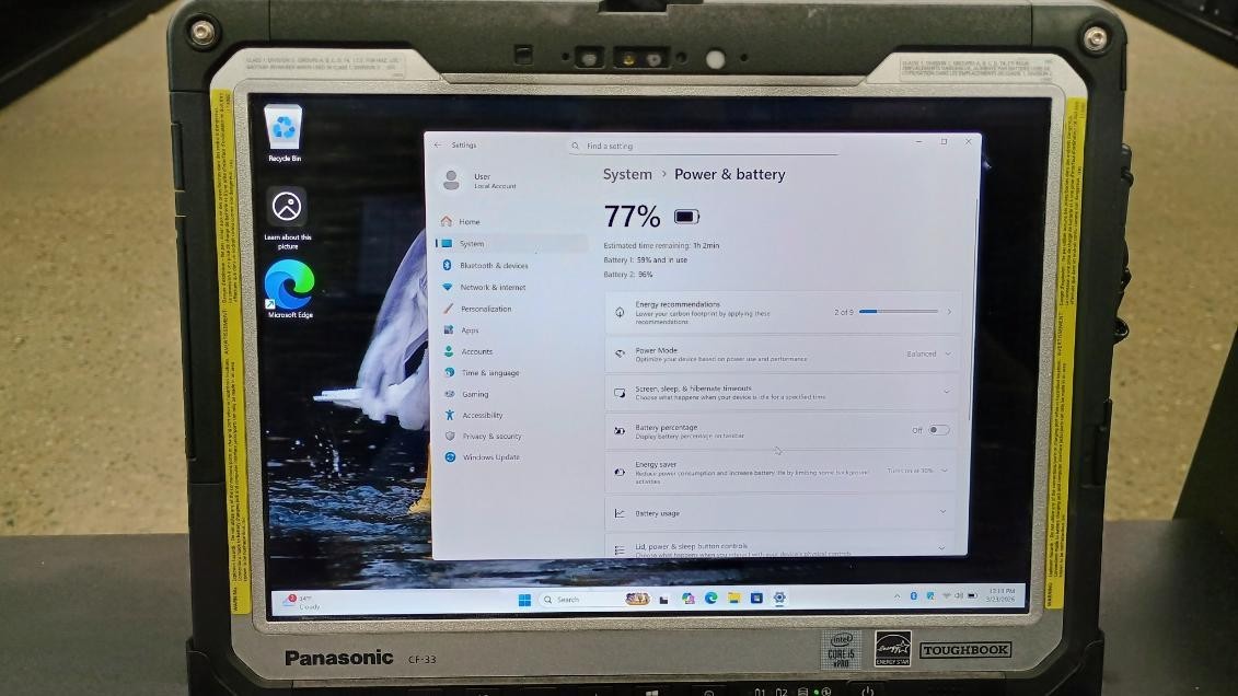Panasonic Toughbook CF-33 – i5-10310u – 16GB Ram – 512GB SSD – Win 11 Pro -Read