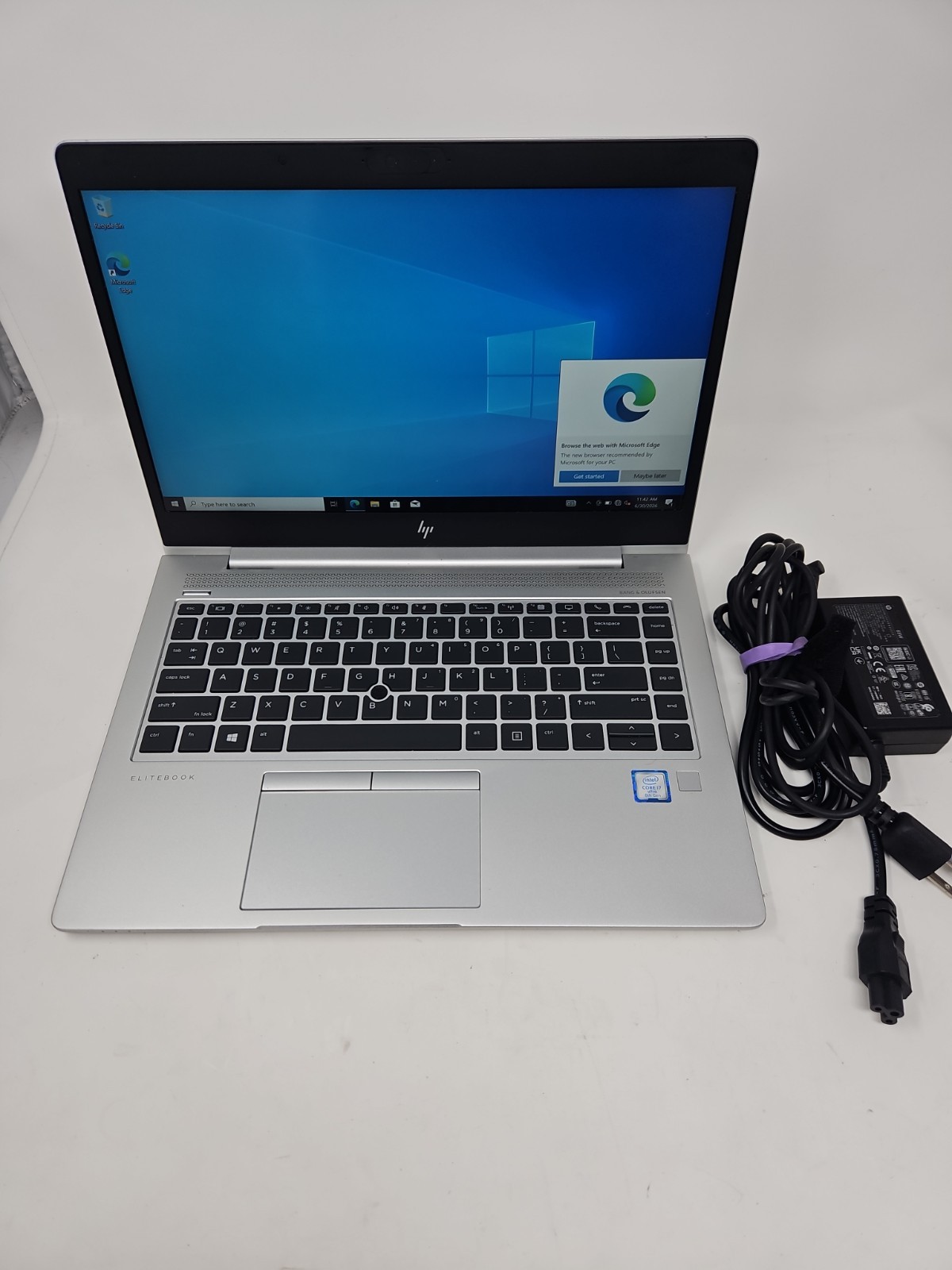 HP EliteBook 840 G6 14″ Laptop – i7-8665U 8GB RAM 250gb SSD Windows 10 Ac Adapte