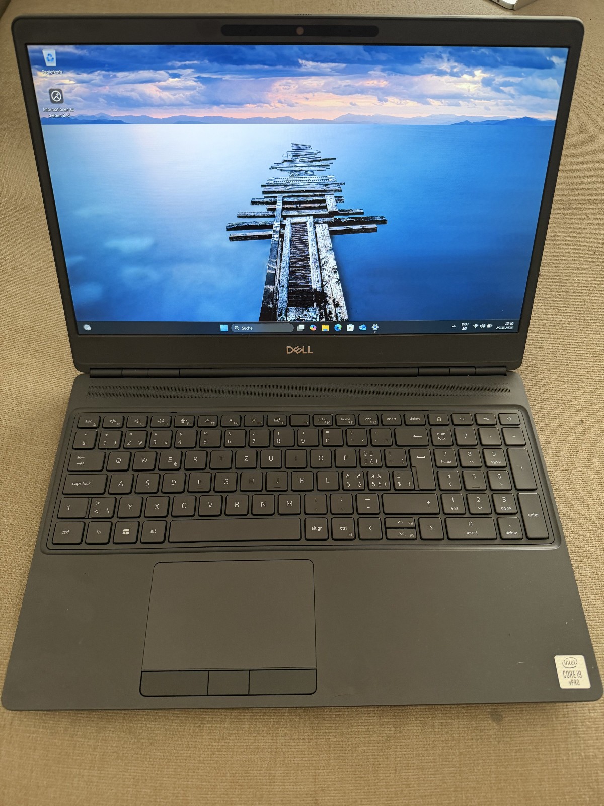 Dell Precision 7550 i9-10885H 64GB RTX3000 1.5TB SSD Win11 Pro