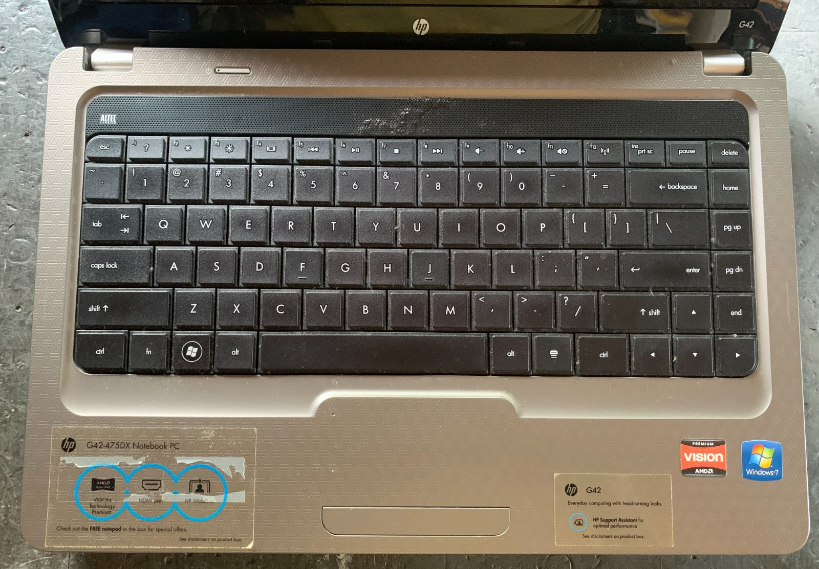Dead HP Pavilion G42-475DX 14″ Laptop ForParts-No battery/HDD- Bad Motherboard?