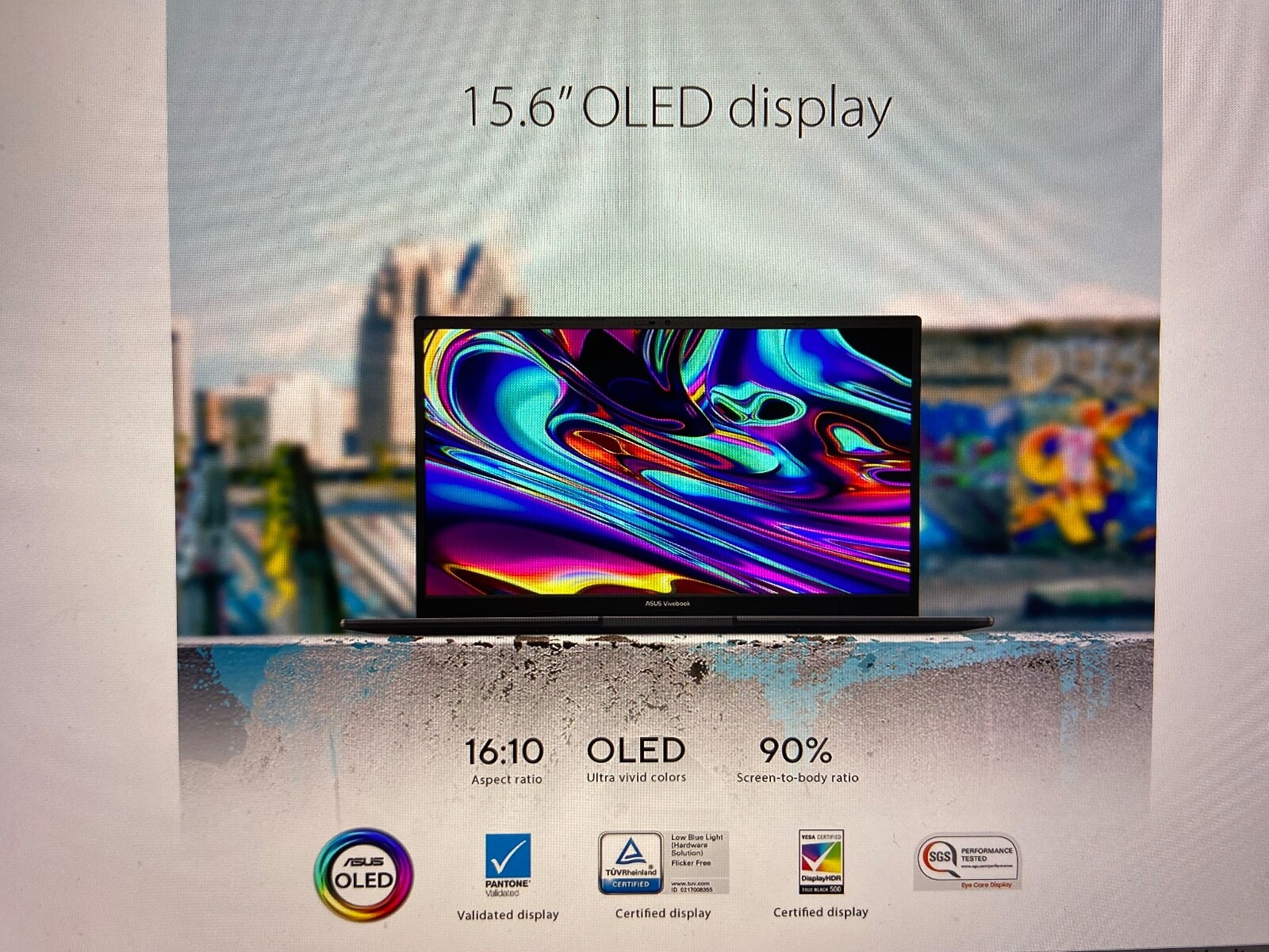 ASUS VivoBook S 15 OLED Slim Laptop, 15.6” FHD OLED Display, Intel Core i7 12 th