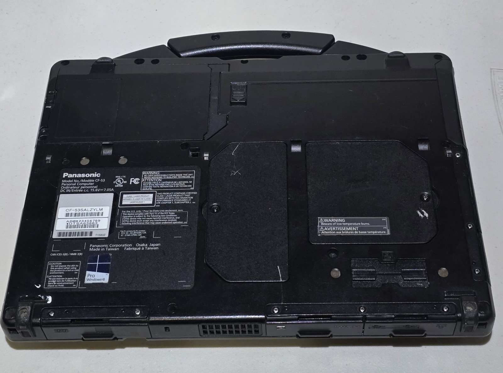 Panasonic Toughbook CF 53 Core i5 3340M 2.70GHz 4GB RAM 256GB SSD Win 10 Pro