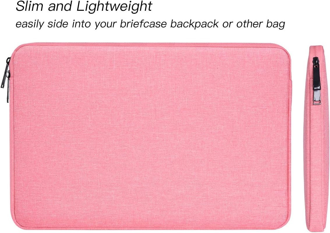 Pink Laptop Sleeve Case for 15.6 Inch Lenovo IdeaPad 3 3i, ThinkPad E15, Yoga 7i