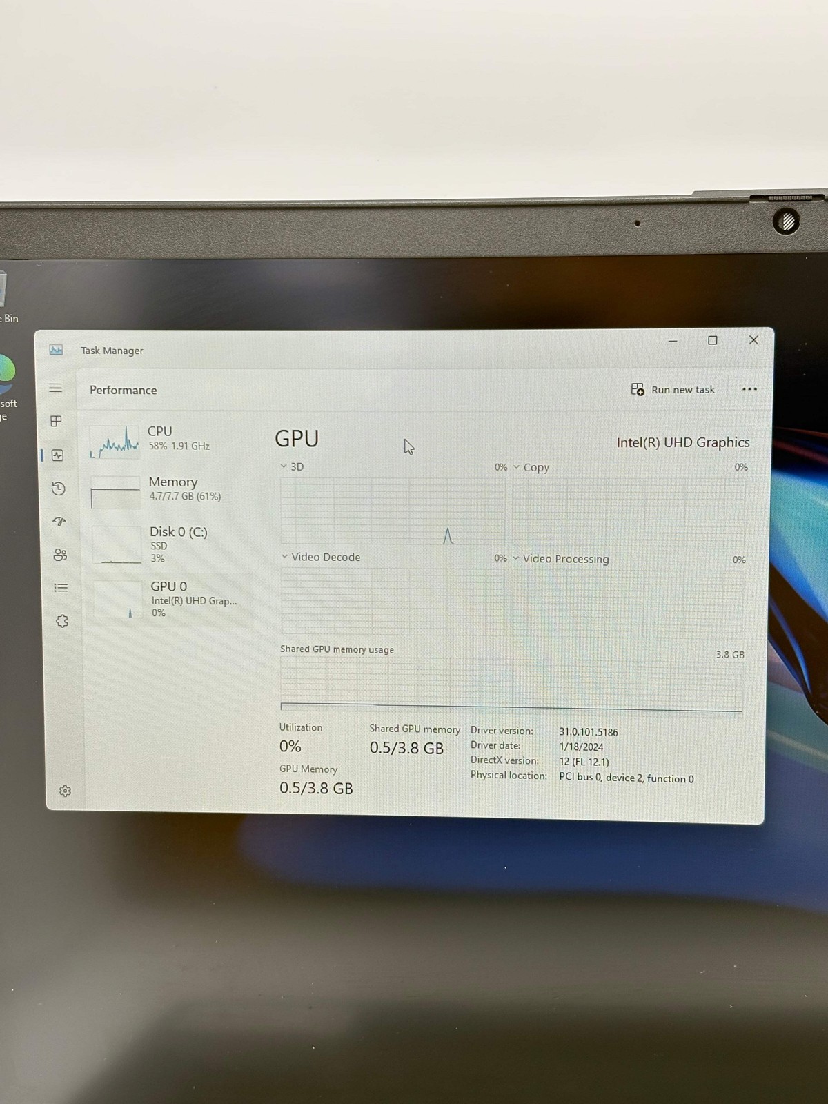 HP 17-cn2283st 17.3″ Core i3 12th Gen 8GB 512GB SSD Silver Used