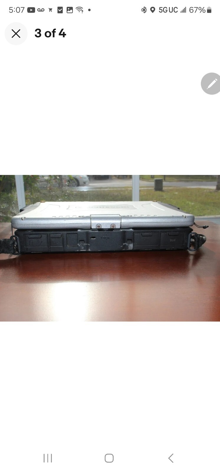 Panasonic Toughbook CF-19 MK4 i5 4GB, TOUCHSCREEN , 128 SSD.WIN 10 PRO 64BIT