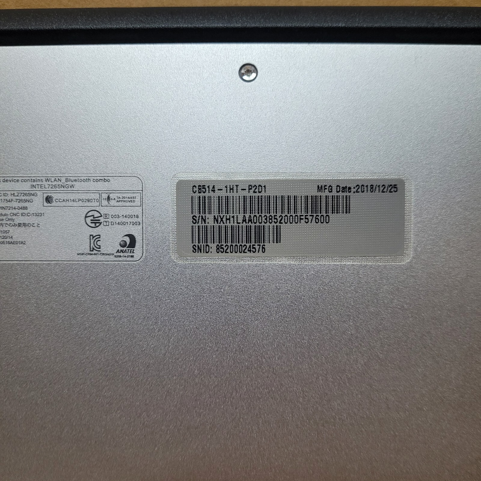 Acer CB514-1HT Chromebook 14″ Intel N4200 1.10GHz 8GB RAM 64GB eMMC NX.H1LAA.003