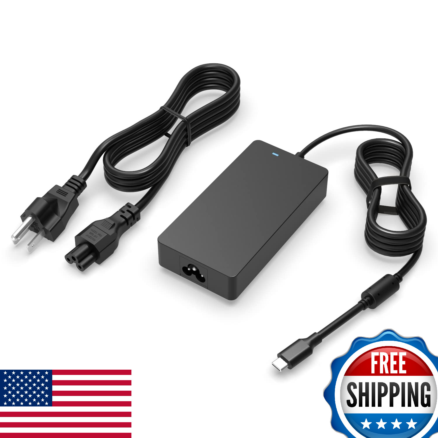HP Spectre x360 90W USB-C Charger Power Adapter UL Certified