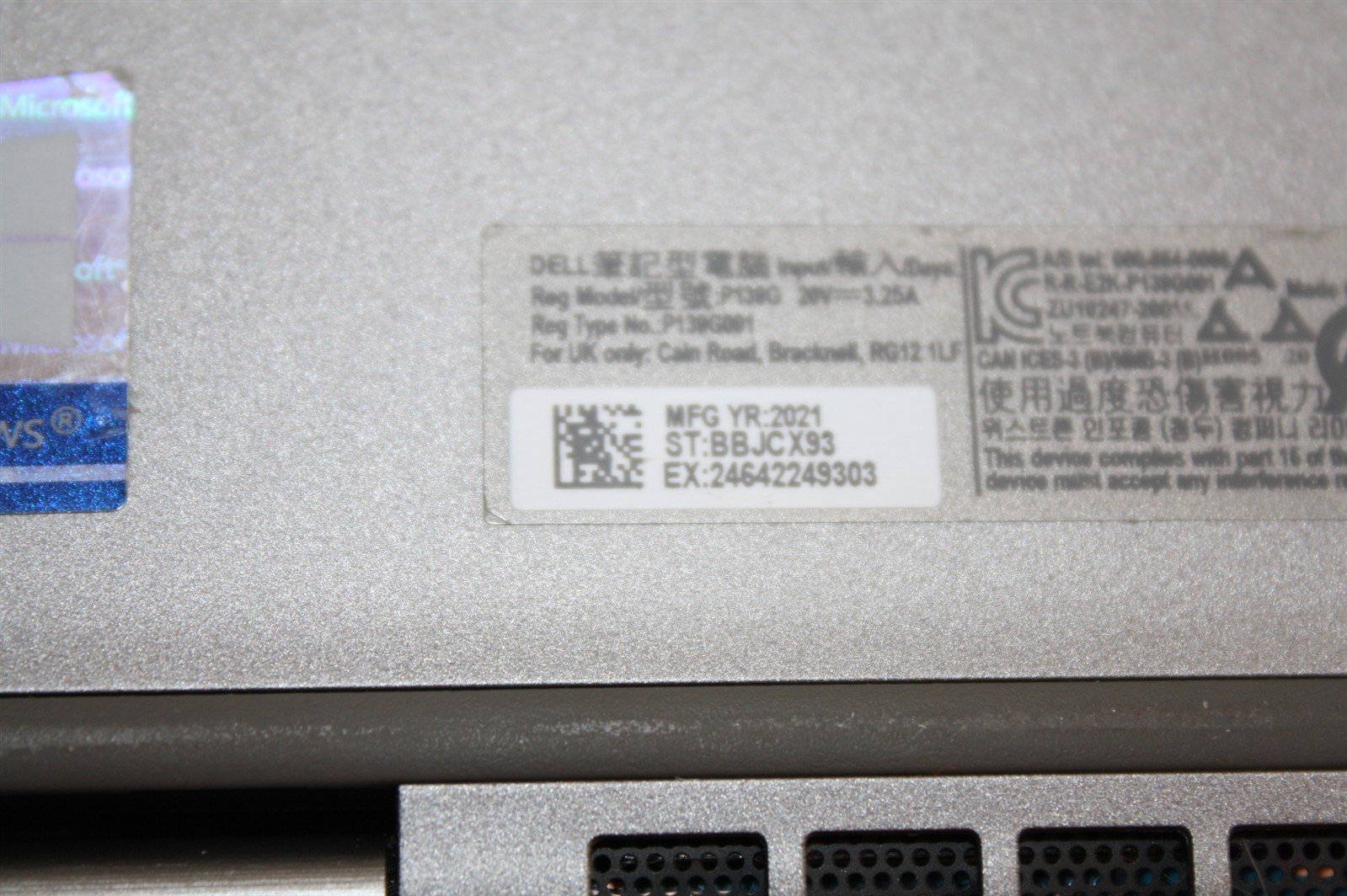 14″Dell Latitude 5320 i7-1185G7 3.00GHz RAM 16GB NVMe 256GB/Cosmetic issue