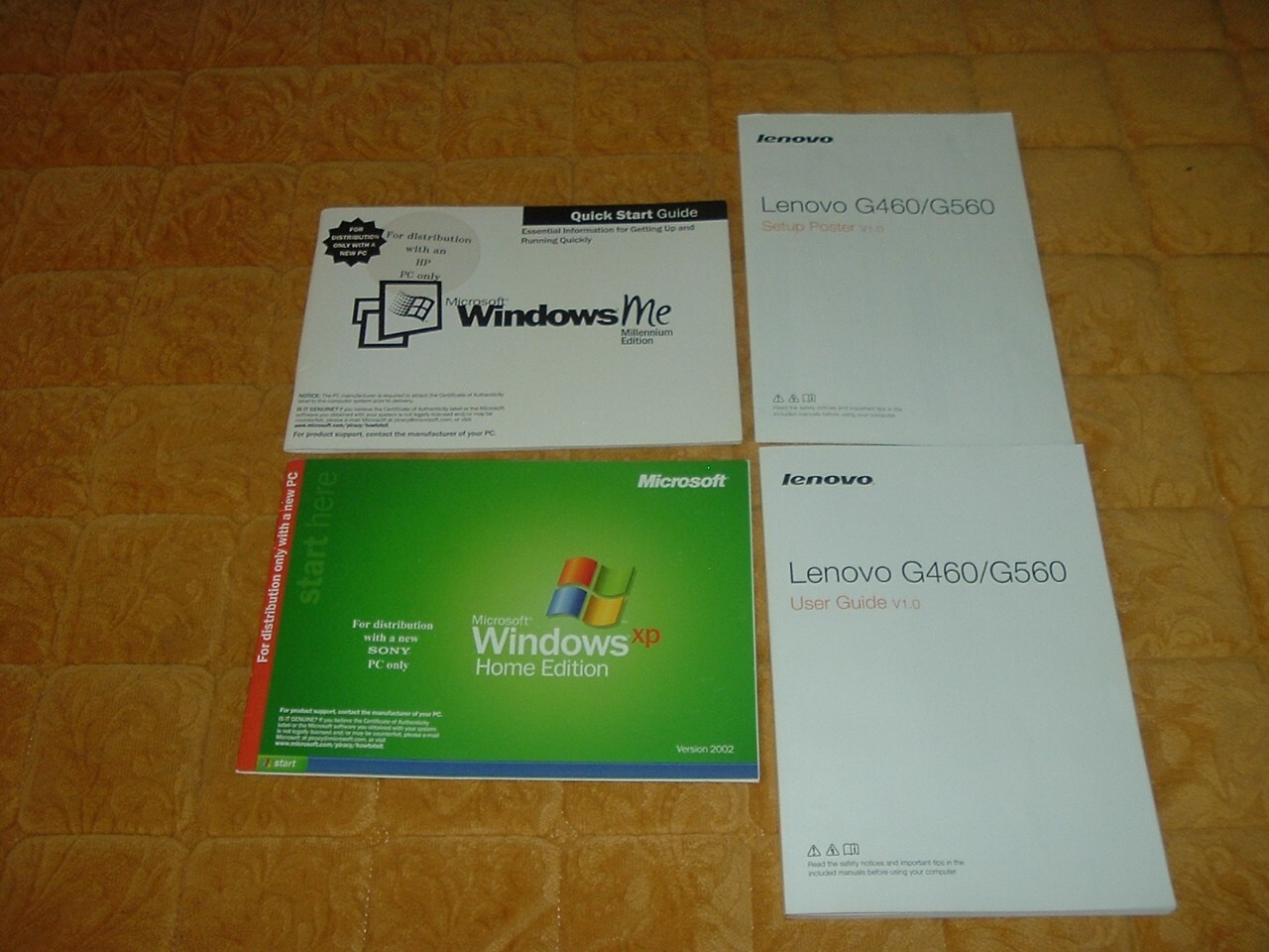 Lenovo G560 Laptop As Is Non Working For Parts w/ Power Adaptor & Owner Manuals