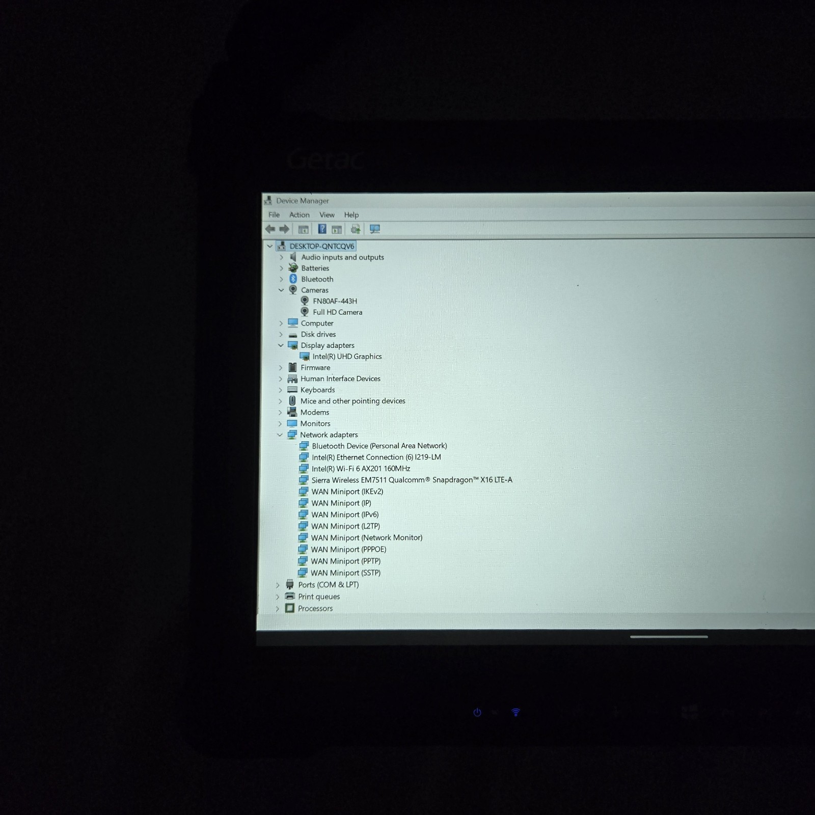 Getac A140 G2 Rugged Tablet Core i5-10310U 1.7GHz 256GB SSD 16GB Ram — Grade B
