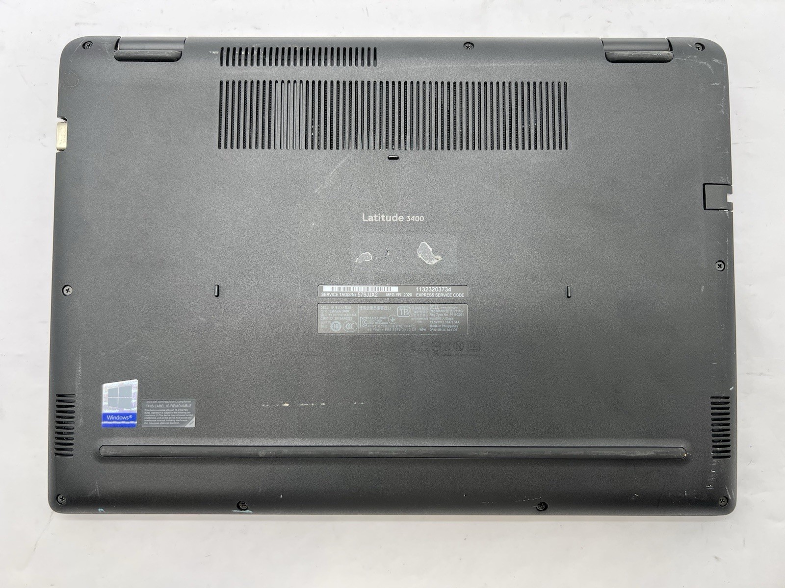 Dell Latitude 3400, i5-8265U CPU, @ 1.60GHz, 8GB RAM-No HDD/OS/Charger
