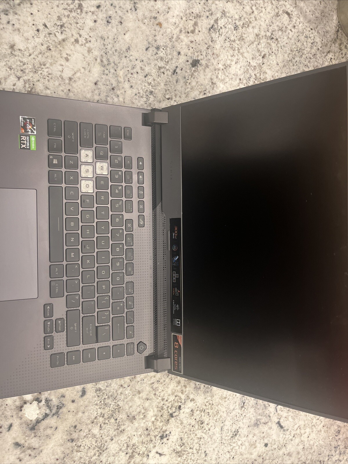 Open Box ASUS rog strix g15 gaming laptop RTX 3050Ti/AMD Ryzen 7 4800h