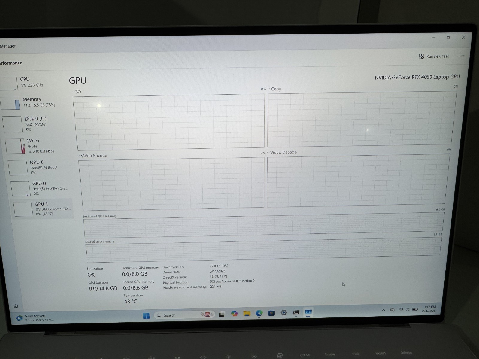 Dell XPS 16 9640 Ultra 7 155H, 16GB RAM, 1TB SSD, RTX 4050, 120Hz FHD+ – Great