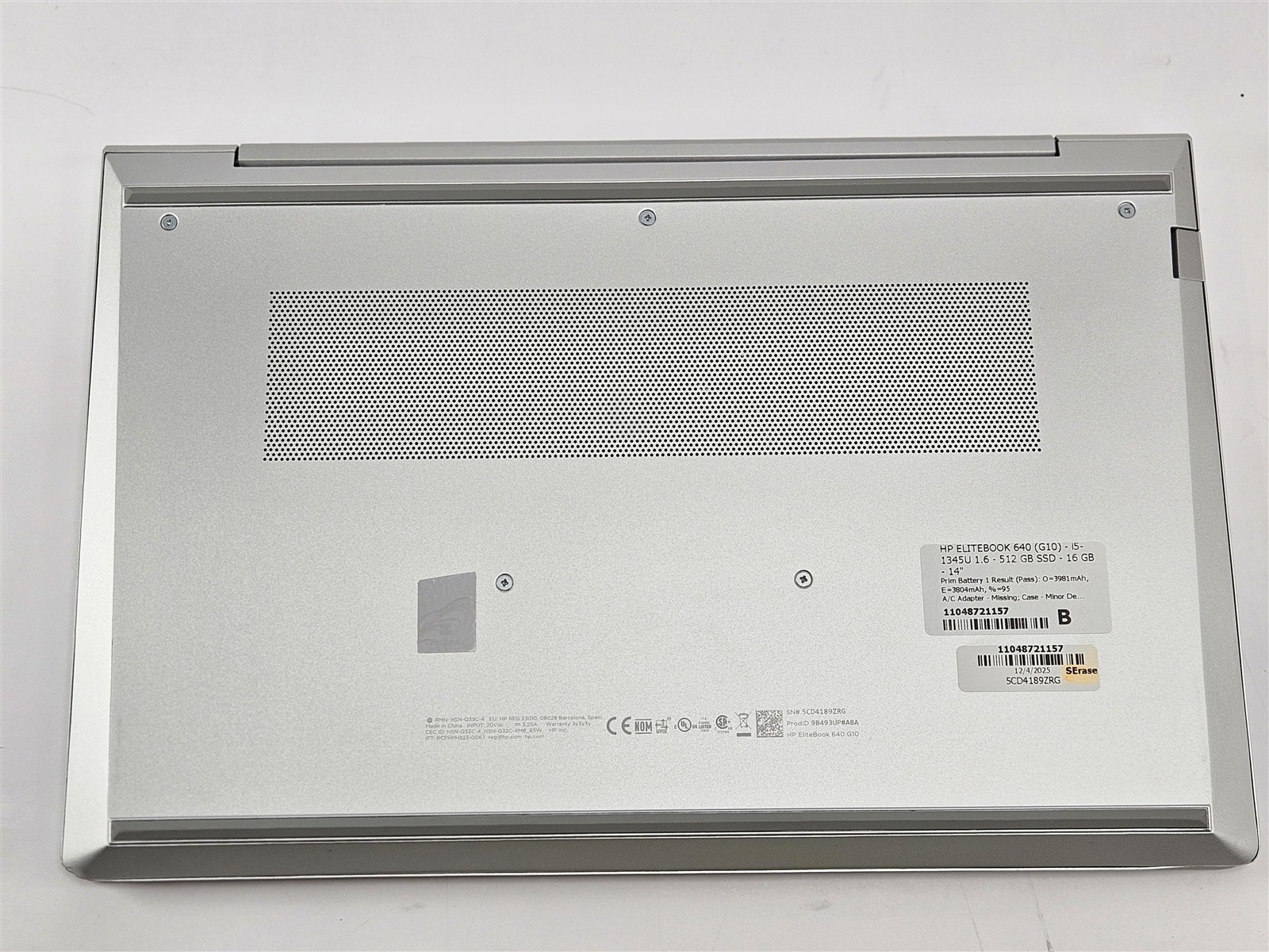 HP EliteBook 640 G10 i5-1345U 16GB RAM 512GB SSD Iris Xe 14″ Laptop No OS