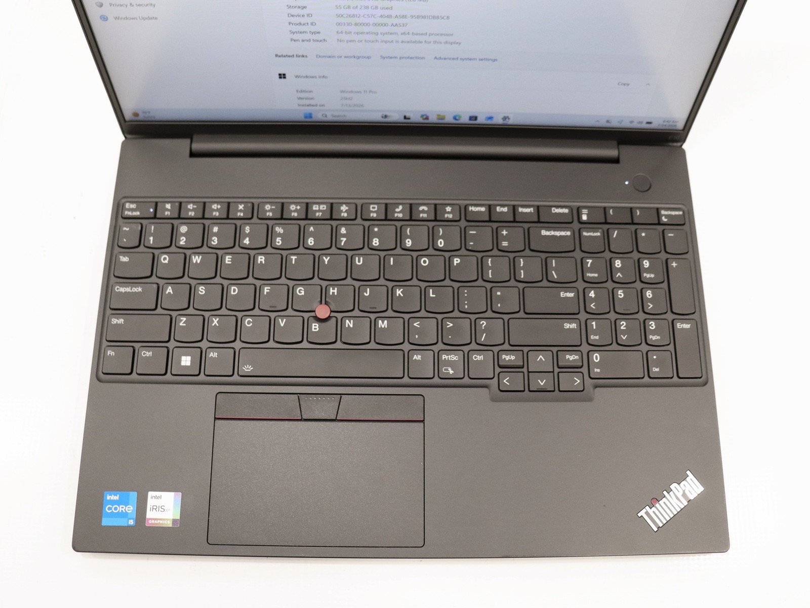 Lenovo ThinkPad E16 Gen 1 16″ Intel i5-1335U 16GB 256GB NVMe Win 11 Pro