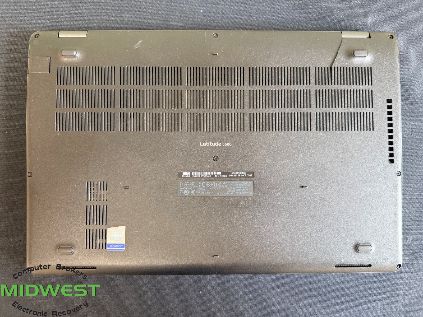 Dell Latitude 5500 i5-8265U 1.6GHz 32GB RAM No OS/HDD/SSD (For Parts – See Desc)