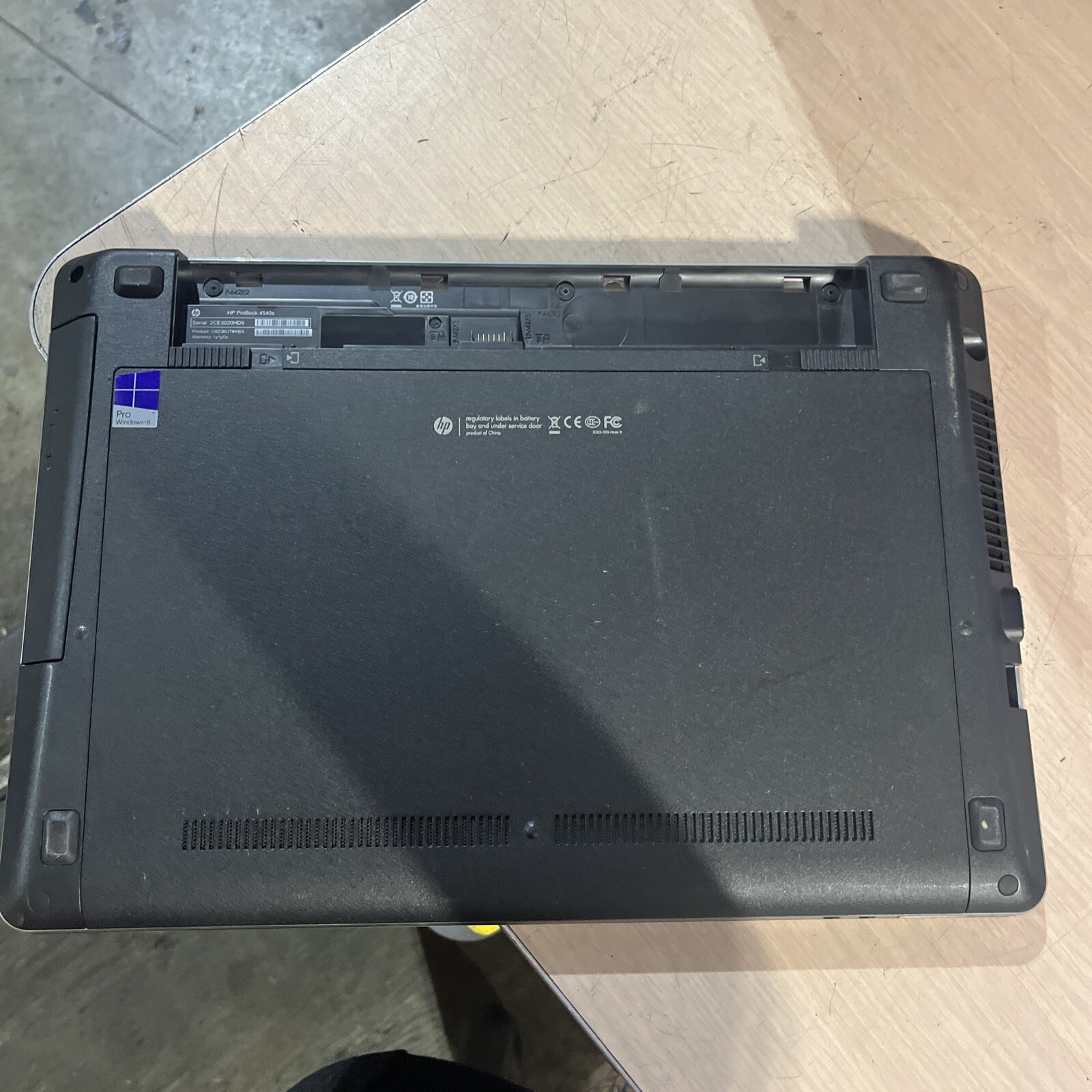 HP PROBOOK 4540S INTEL CORE I3-3110M 2.40GHZ 4GB RAM NO BATTERY NO HDD NO OS