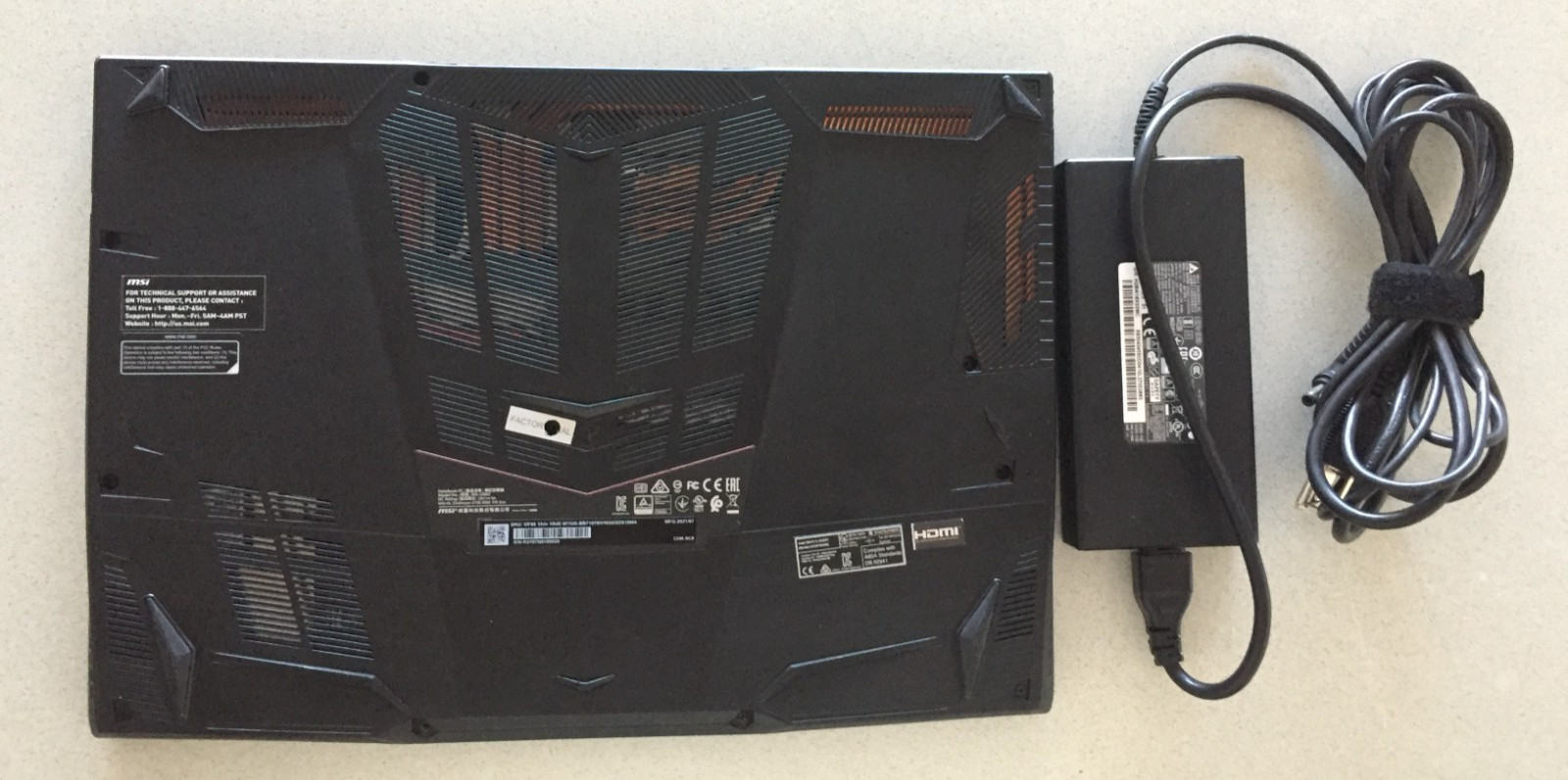 MSI MS-16W2 GF65 THIN 10UE i7 15.6′ NVIDIA RTX 3060