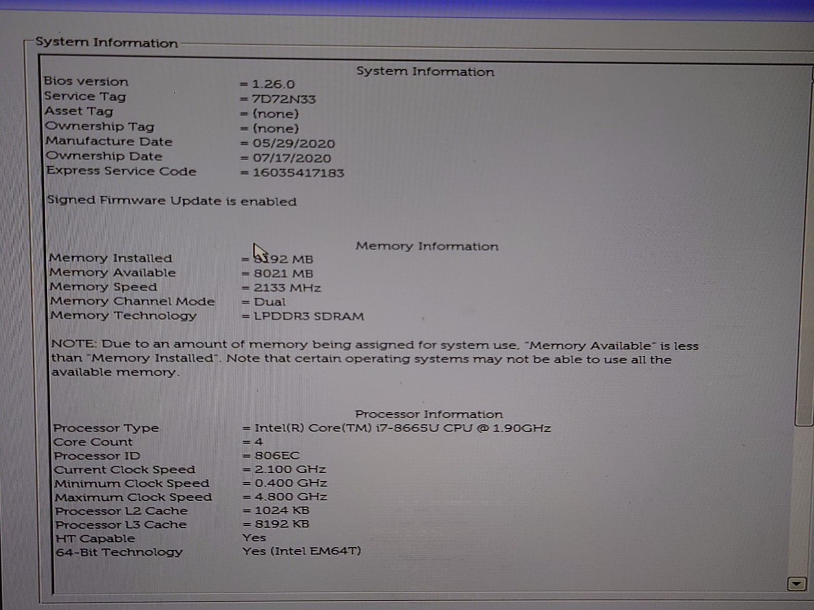 Dell Latitude 7400 2-n-1 14″ FHD Touch i7-8665U 8GB RAM No Battery/OS/SSD