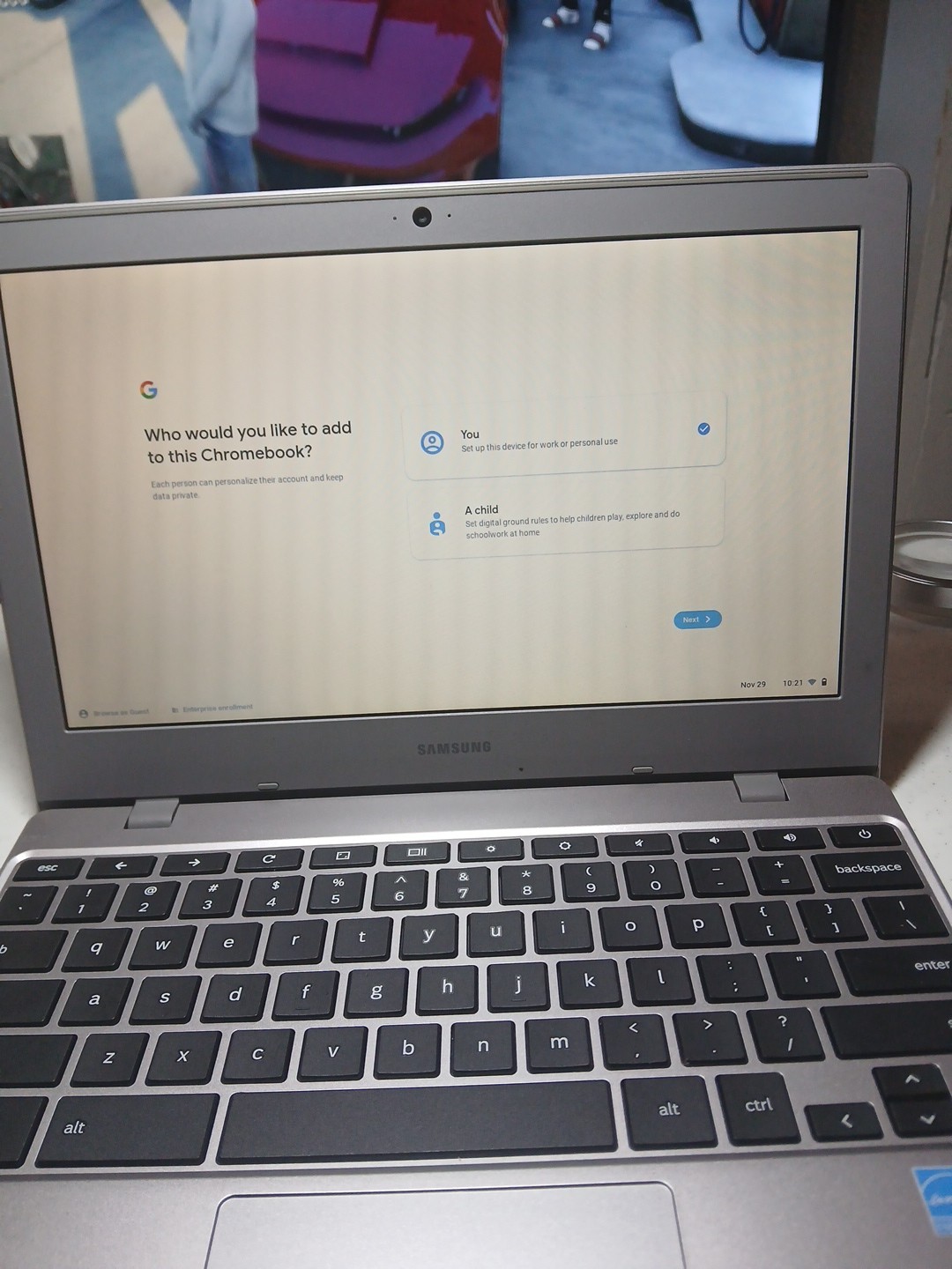 Samsung Chromebook 4 11.6″ Intel Celeron N4000, 4GB RAM, 32GB Chrome OS XE310XBA