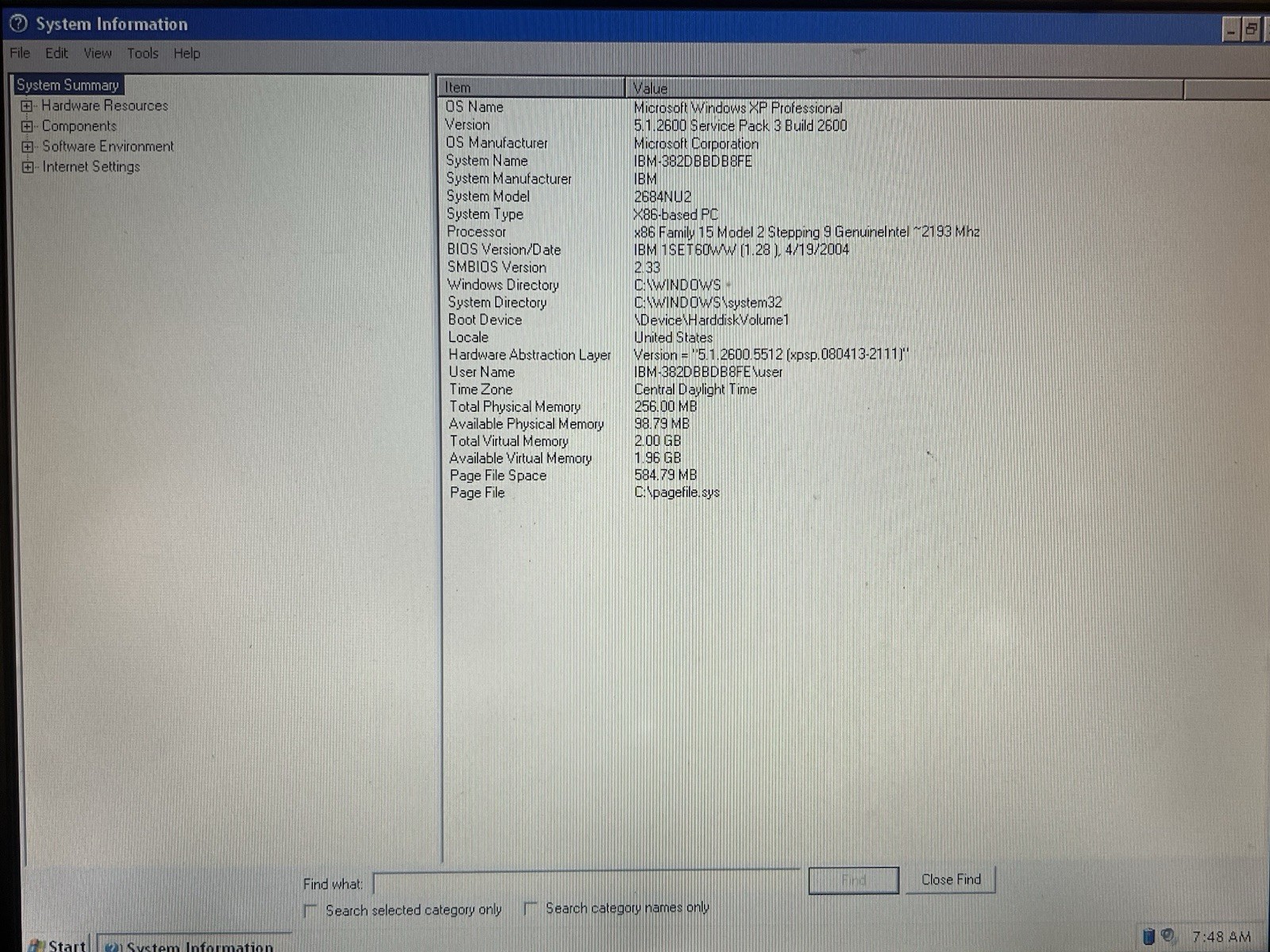 Vintage IBM ThinkPad R40e Laptop – Classic Windows XP System