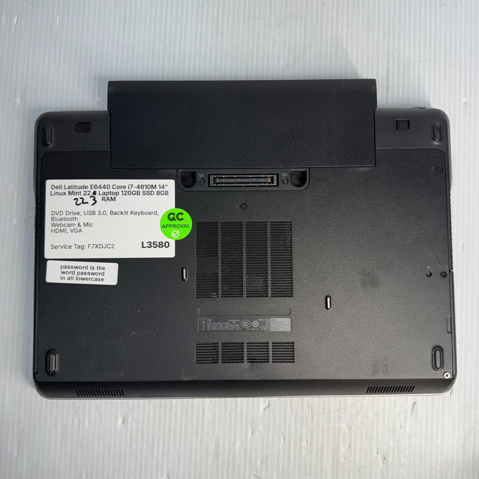Dell Latitude E6440 i7-4610M 14″ Linux Mint 22.3 Laptop 120GB SSD 8GB *SEE PICS