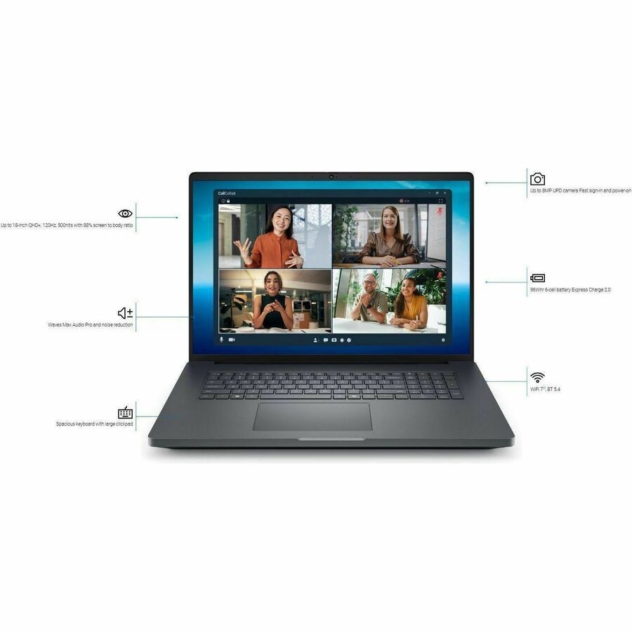 Dell Pro Max Plus MB18250 18 Mobile Workstation – QHD+ – 120 Hz – Intel Core Ul