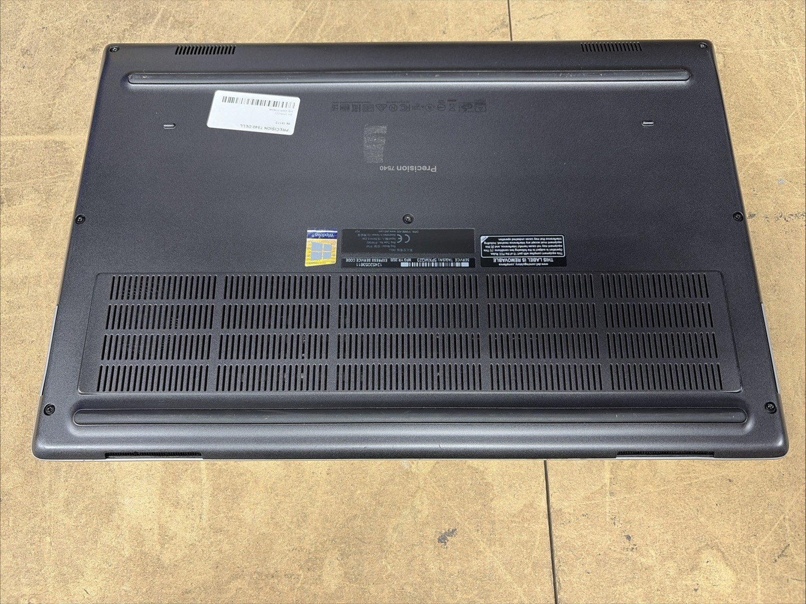 Dell Precision 7540 15.6″ FHD i7-9850H 16GB RAM T2000 No Battery/OS/SSD
