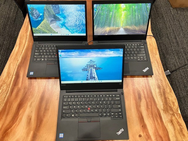 (LOT of 3) Lenovo ThinkPad E490 i3-8145u 4GB 500GB HDD Windows 11 Pro