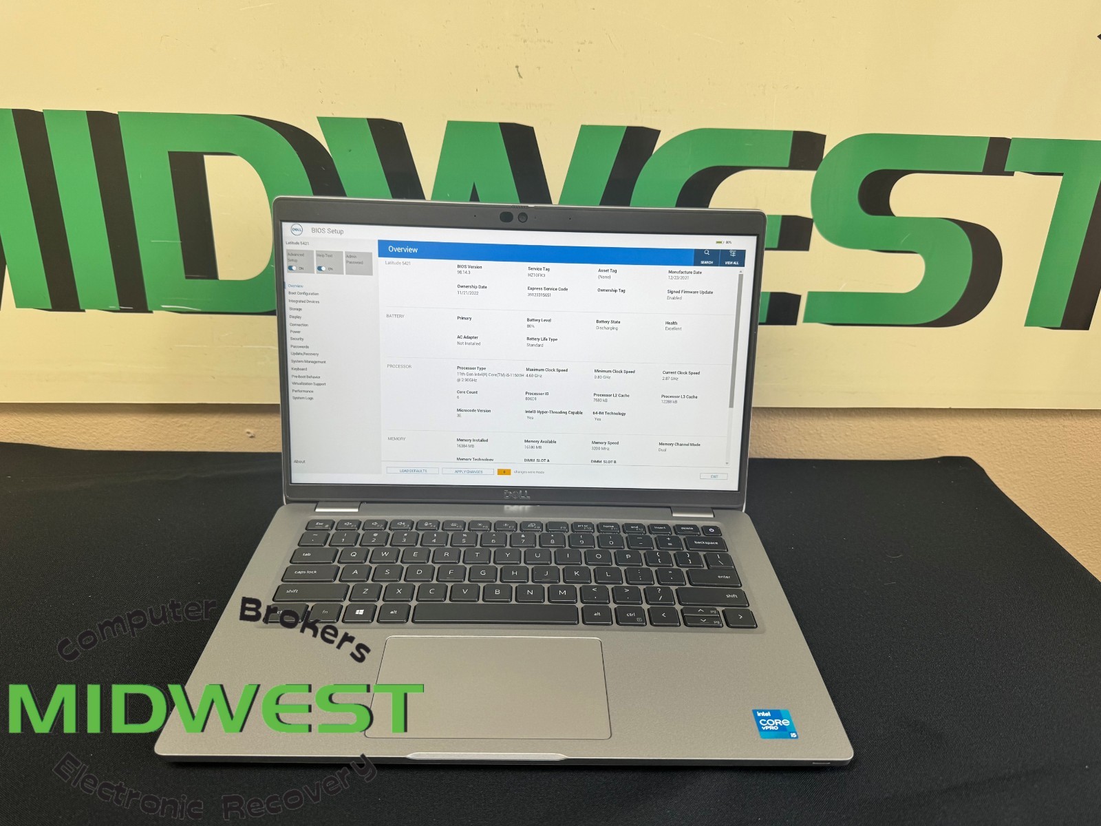 Dell Latitude 5421 i5-11500H 2.9Ghz 16GB 512GB SSD