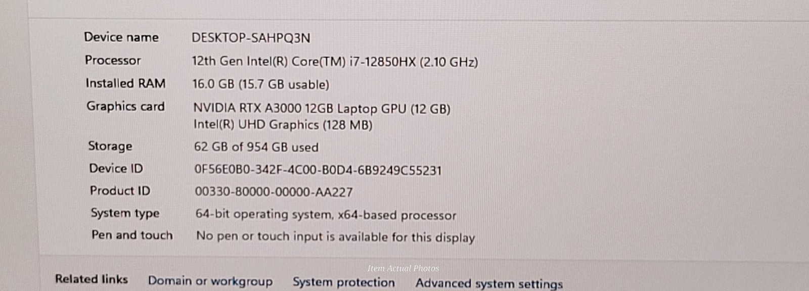 Dell Precision 7770 17.3″ FHD i7-12850HX 1TB SSD 16GB RAM W11P RTX A3000 12GB