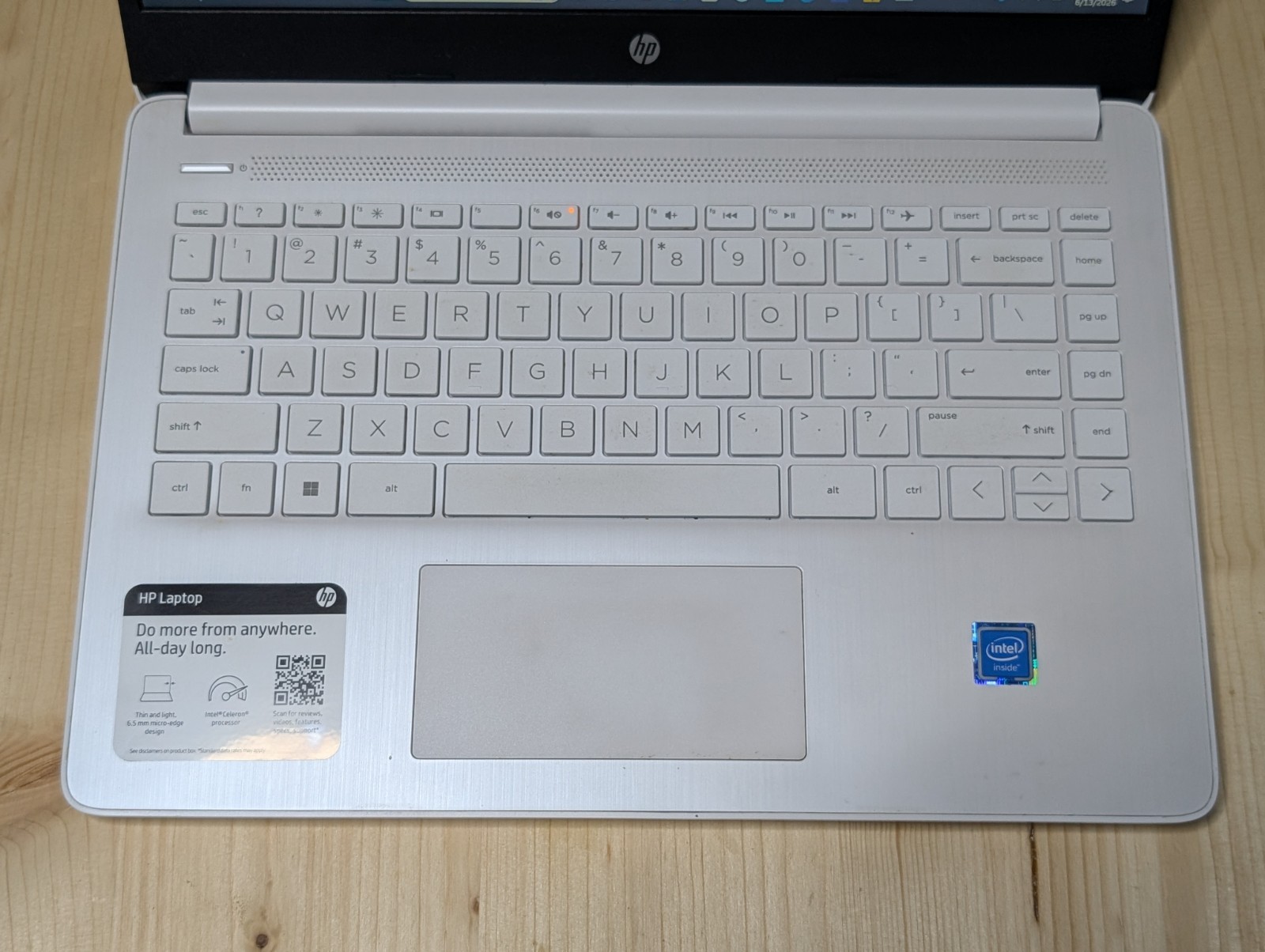HP Laptop 14-dq0052dx 14″ HD CELERON N4120 64GB 8GB RAM W11 Webcam