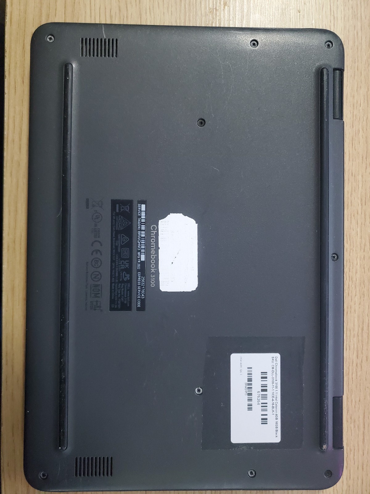 Dell Chromebook 3100 11.6″ Laptop / TESTED WORKING / Webcam w/new charger