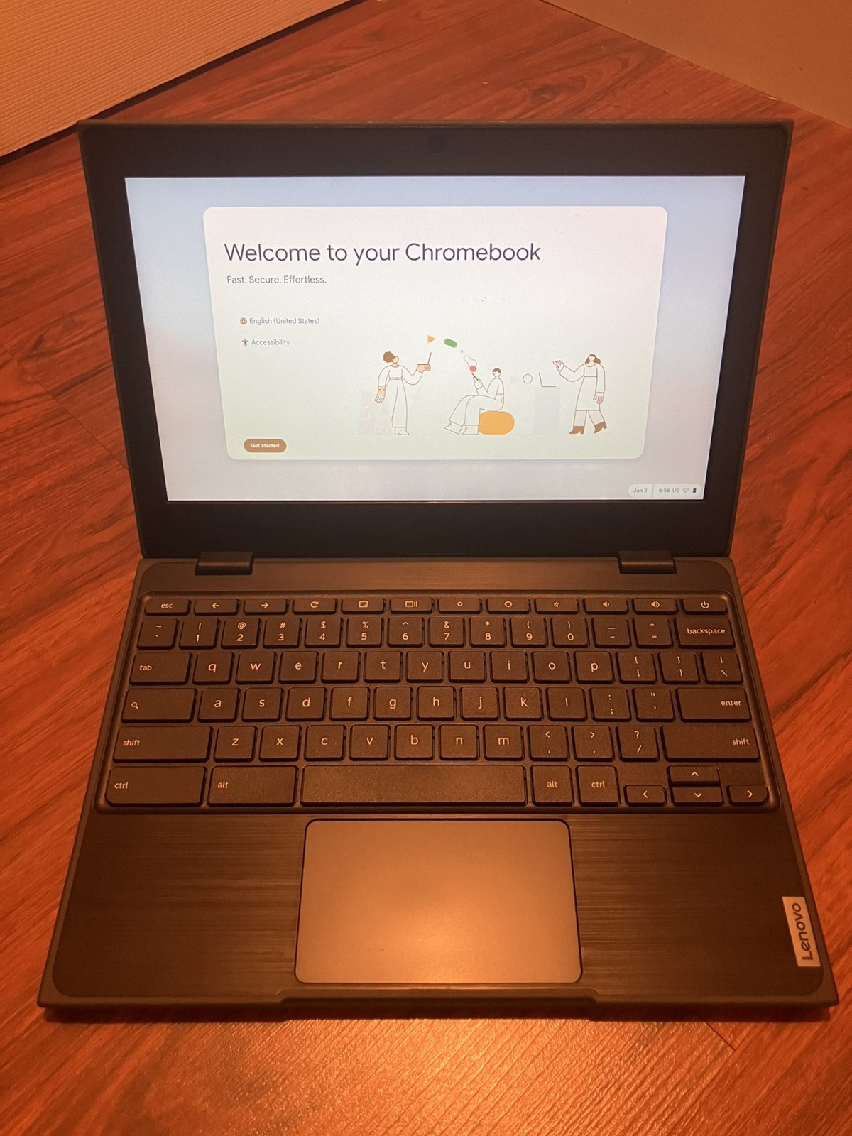 Lenovo Chromebook 100e 2nd Gen 11.6″ 4gb 32GB SSD , Working , No charger