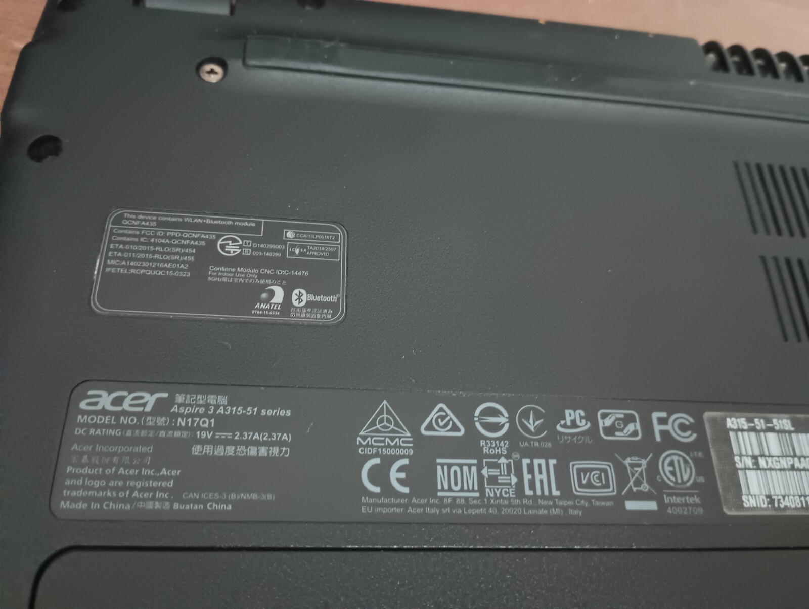 Acer Aspire 3 A315-51 15.6″ HD Laptop (Intel Core i5-7gen 2.5GHz, 6GB Ram, 1tb