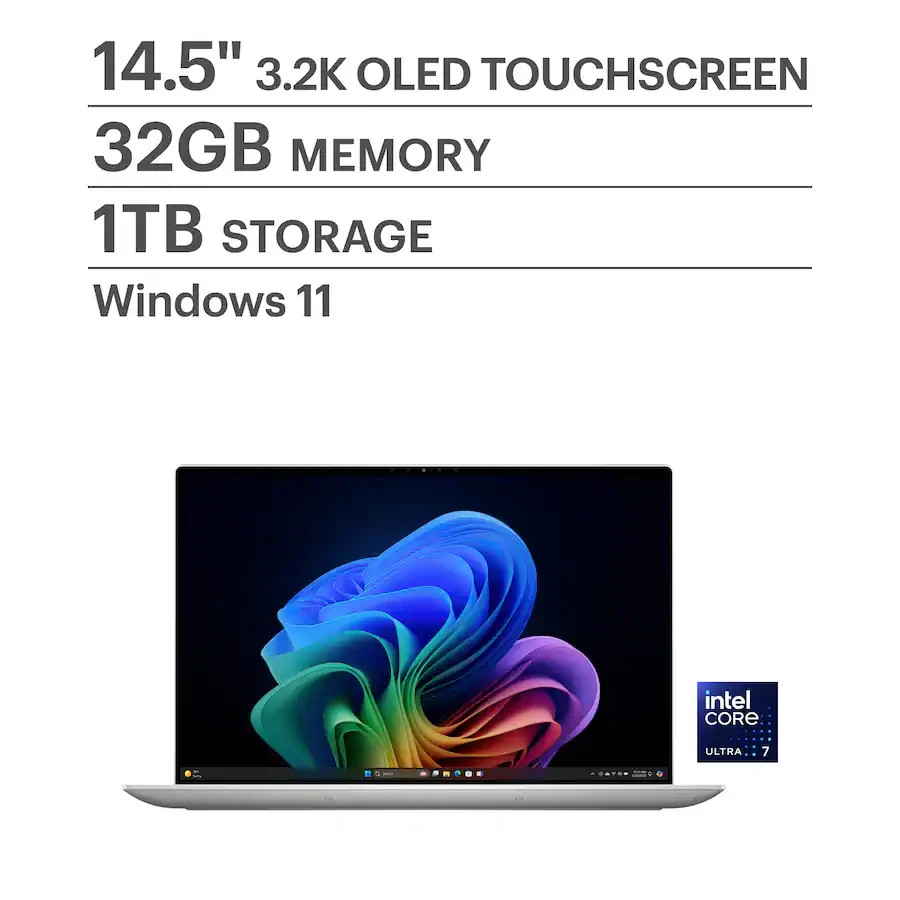 Dell Premium 14.5″ 3.2K OLED Touch Laptop Intel Ultra 7 255H 32GB 1TB SSD