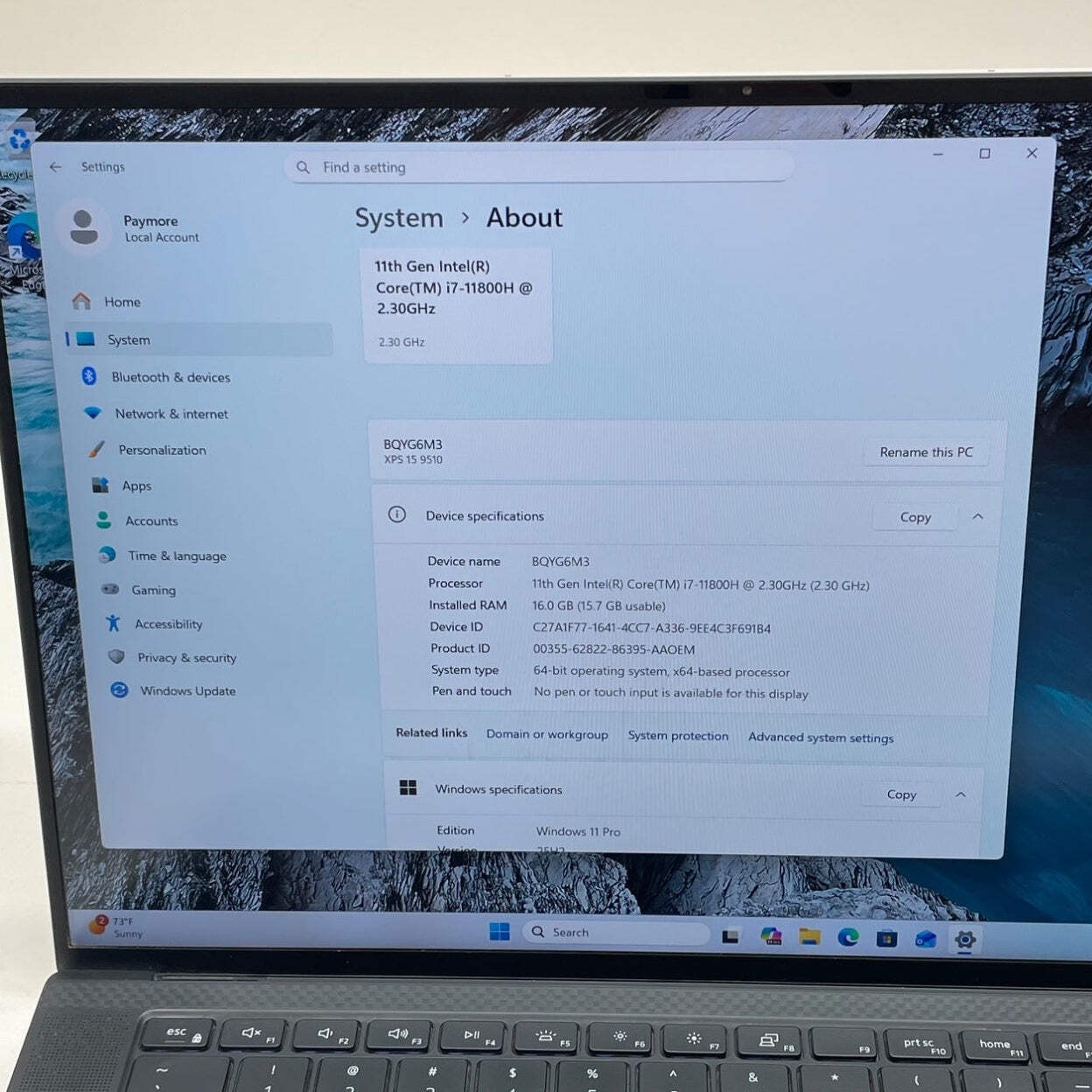 Dell XPS 15 9510 15.6″ i7-11800H 2.3GHz 16GB RAM 1TB SSD GeForce RTX 3050 Ti