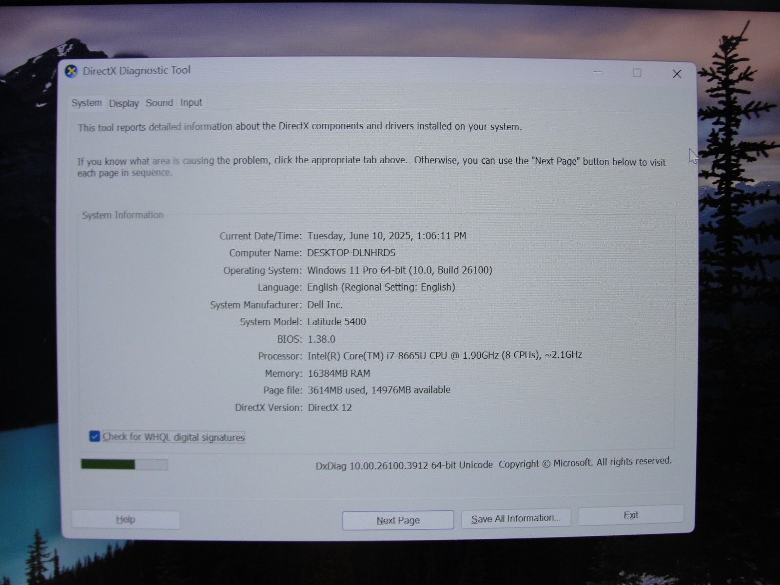 Dell Latitude 5400 14”FHD Intel Core i7-8665U 1.9GHz 16GB 512GB SSD +Charger