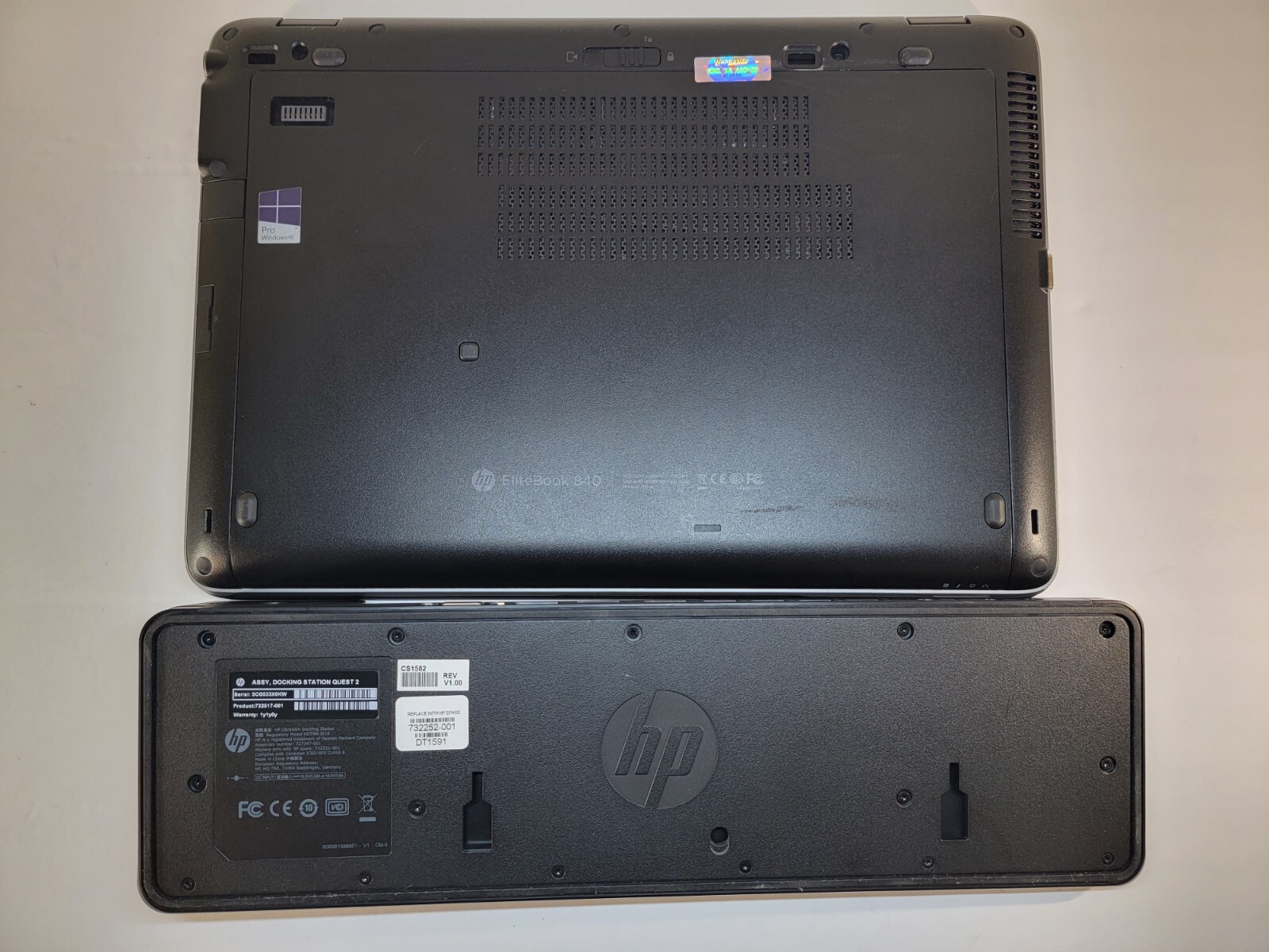 HP EliteBook 840 G2 14″ / i7-5600U 2.60GHz / 8GB RAM / 128GB SSD +DOCK +CHARGER