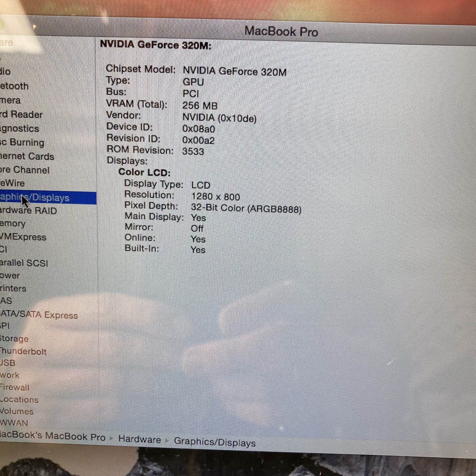 Apple MacBook Pro 13″ Core 2 Duo T8600 2.4GHz 8GB RAM 250GB HDD MacOS Yosemite