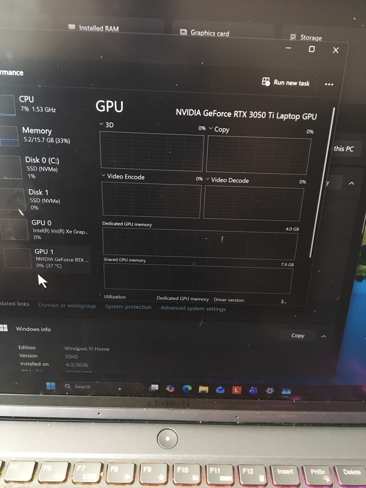 Lenovo Legion 5 Pro 16IAH7 16″ (1.5 TB SSD, Intel Core i7 12th Gen., 16GB)
