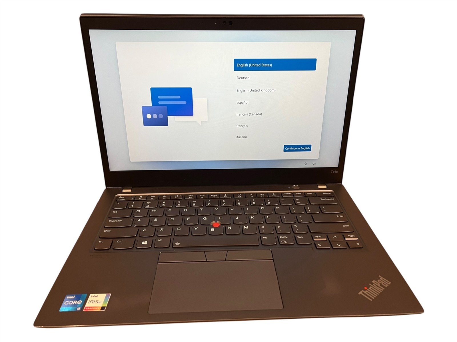 Lenovo ThinkPad T14s Gen 2i i5-1135G7 2.40GHz 16GB DDR4 512GB W11 PRO 14″ Laptop