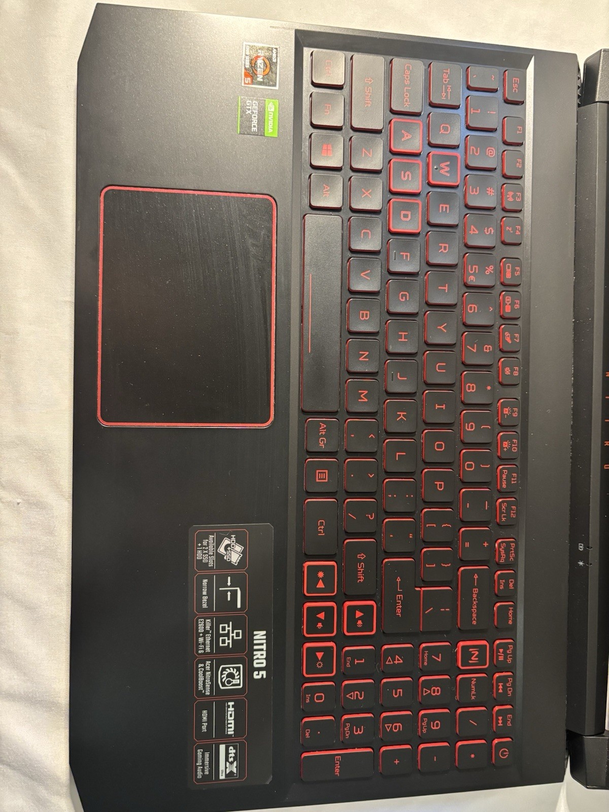Acer Nitro Ryzen 5,4600H,15.6”,Nvidia GeForce GTX 1650,4GB GDDR6 Obsidian Black