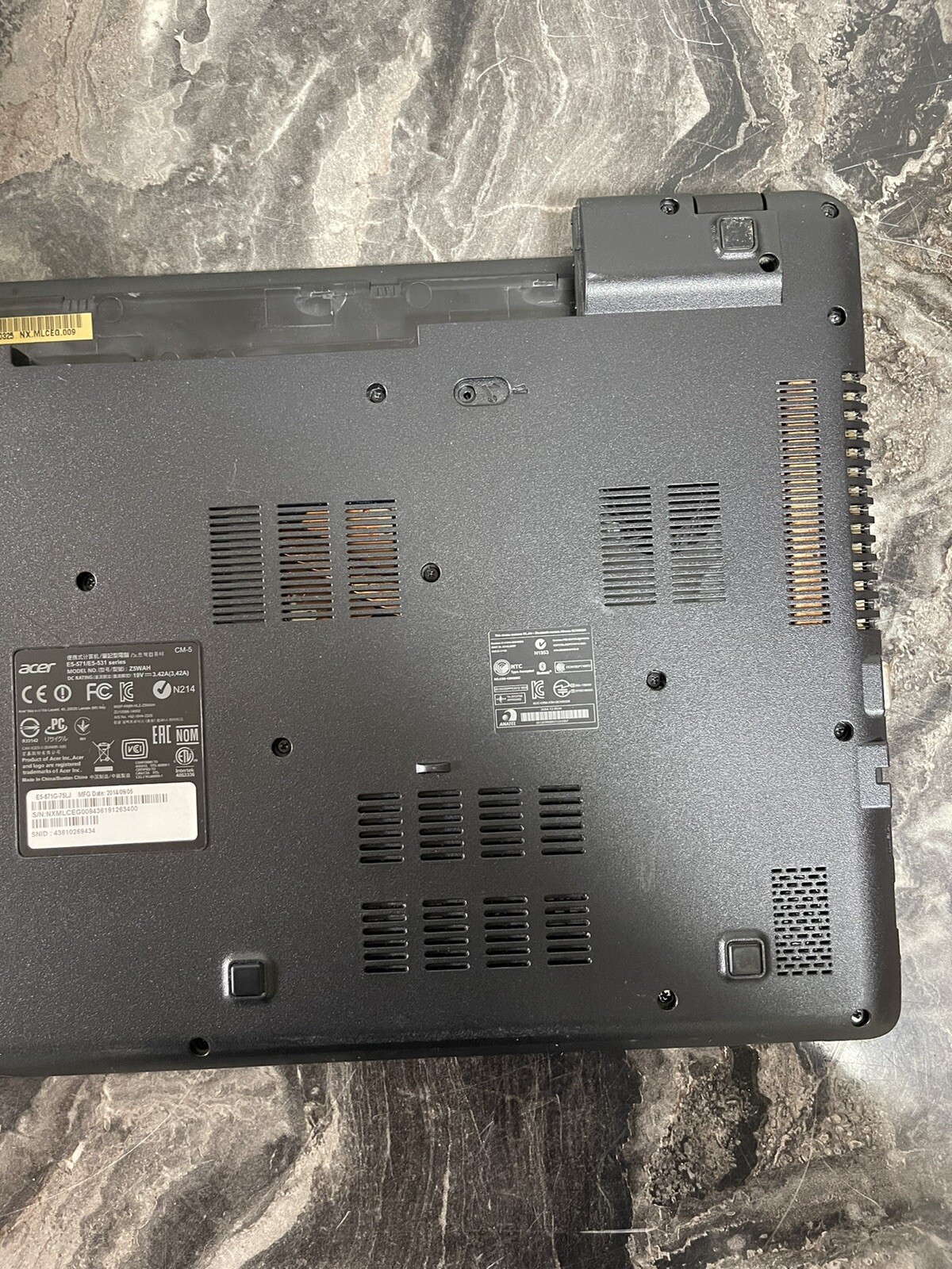 Gaming Acer E5 571 i7 4th gen