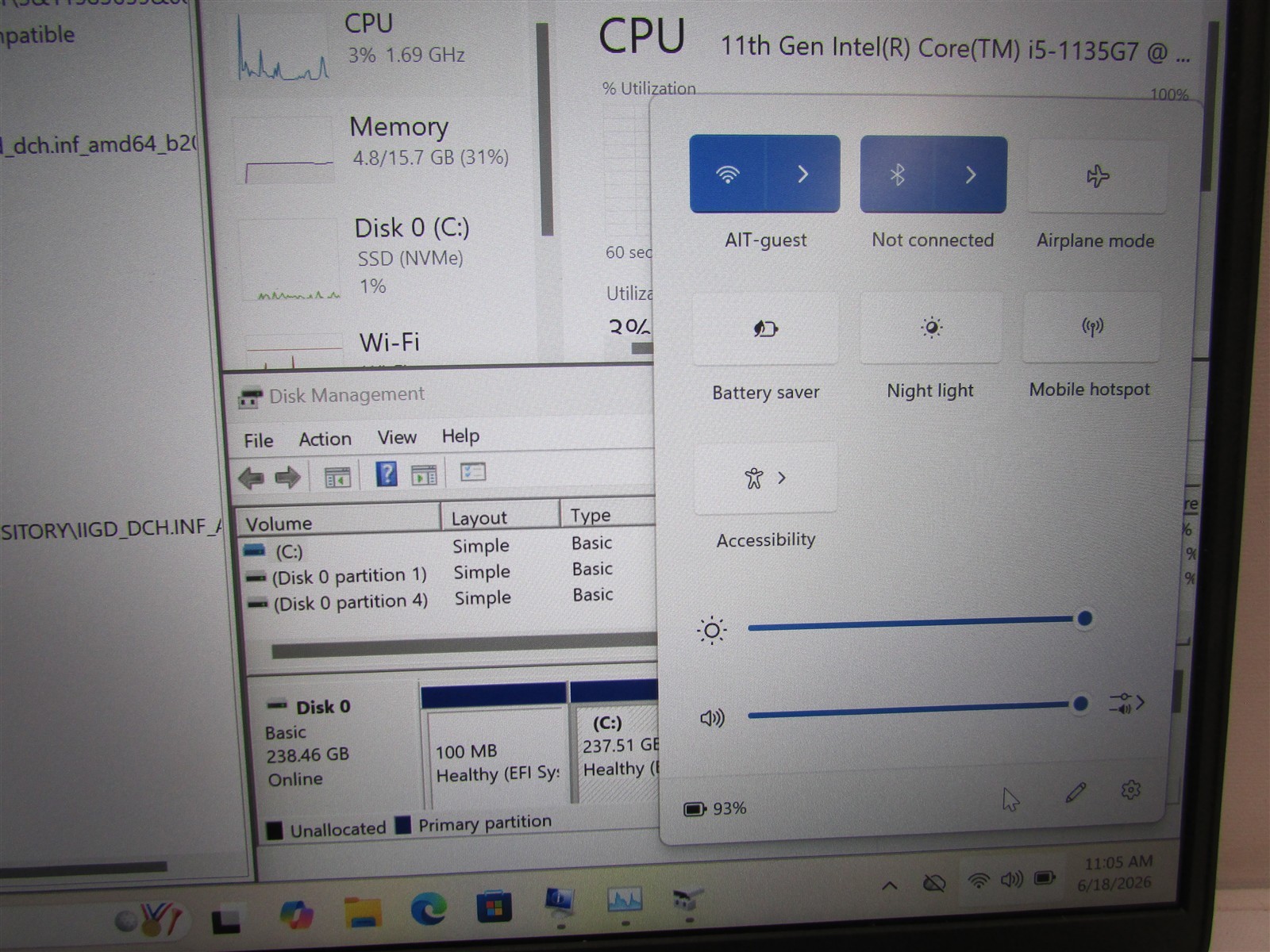 Dell Latitude 5320 i5-1135G7 2.4GHz 16GB RAM 256GB NVME 13.3″ Windows 11 Pro