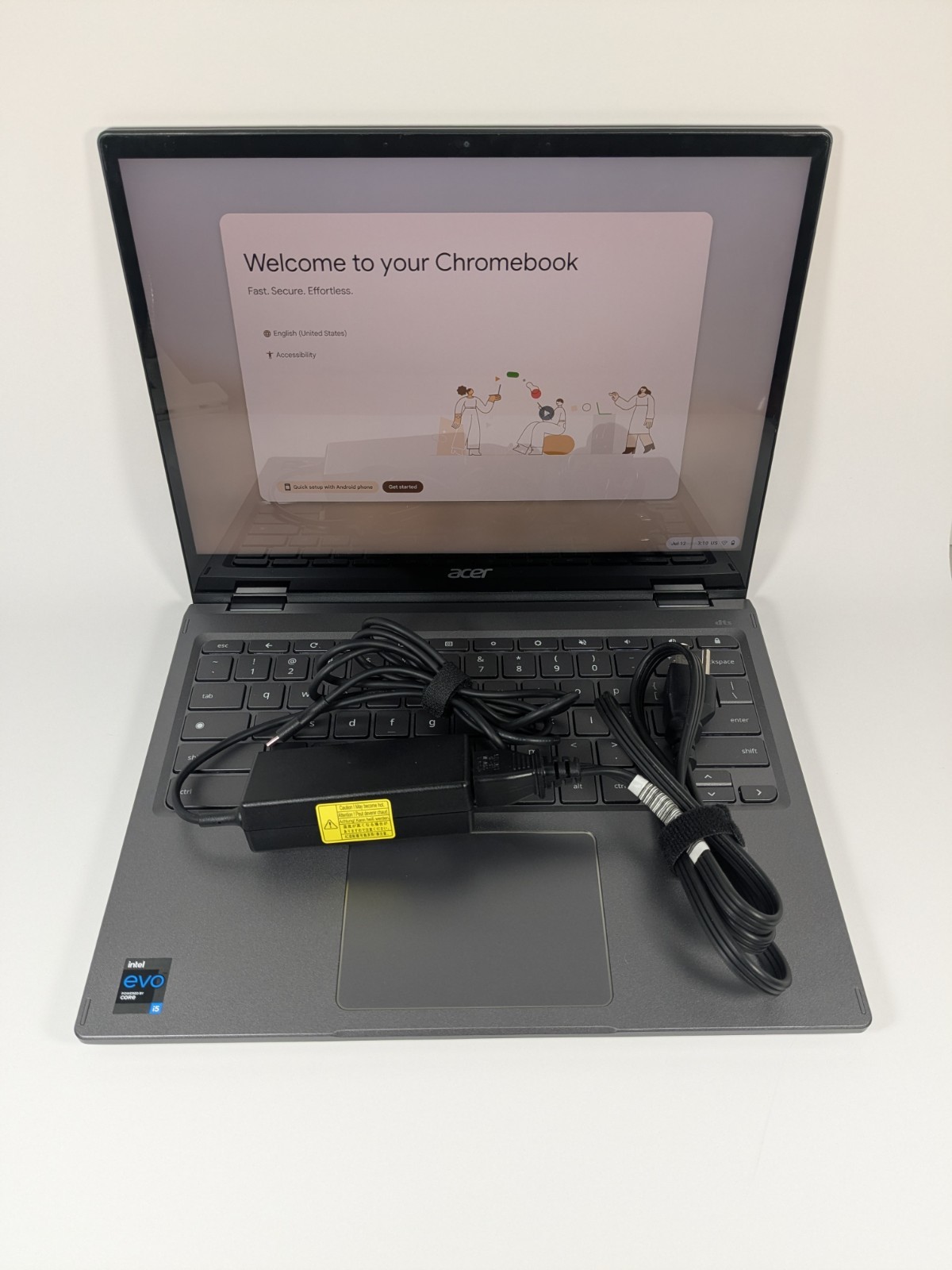 Acer Chromebook Spin 713 CP713-3W Touchscreen 2-in-1, Intel Core i5, 8GB, 256GB