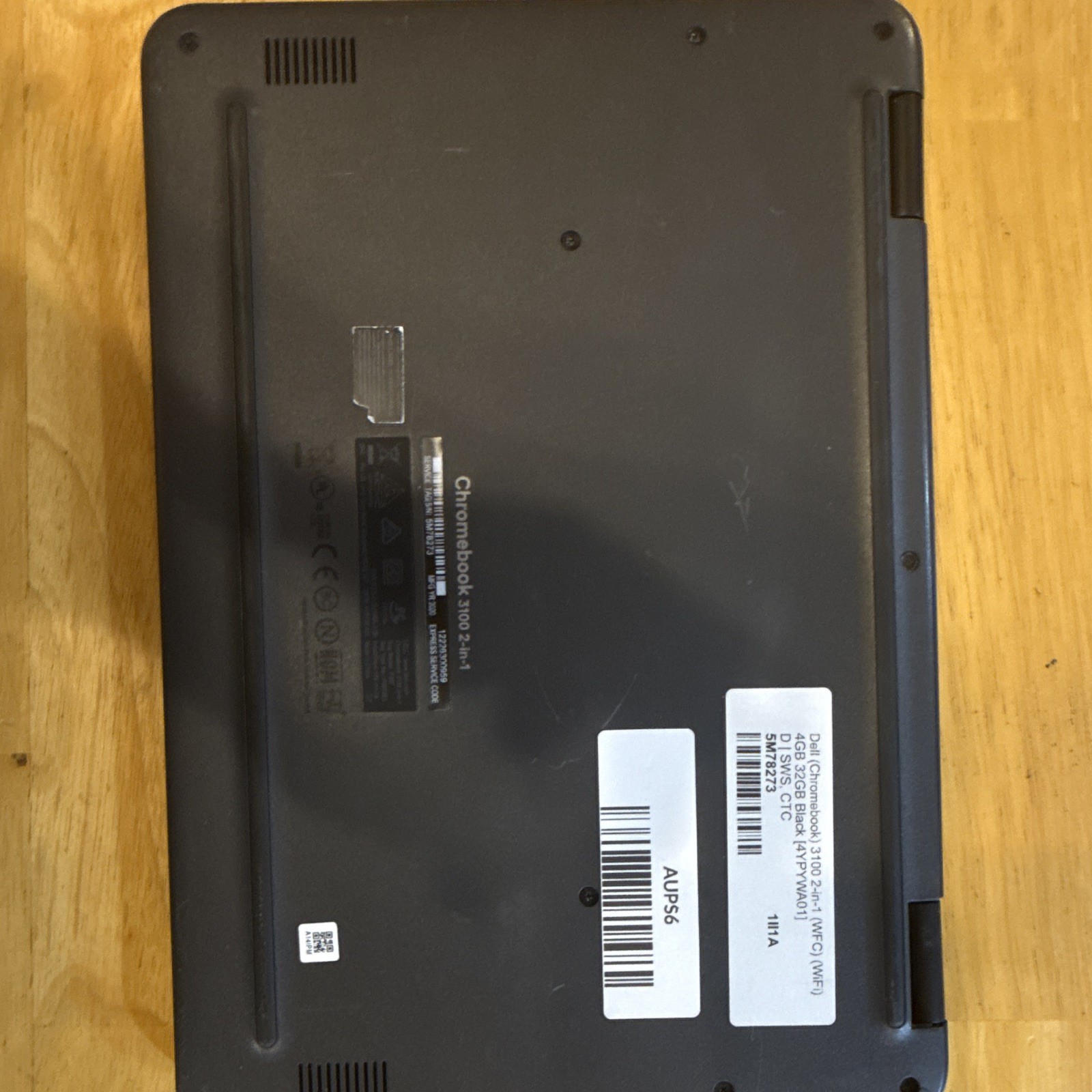 Dell Chromebook 3100 2-in-1 11.6″ Celeron 4GB 32GB eMMC USB-C Black