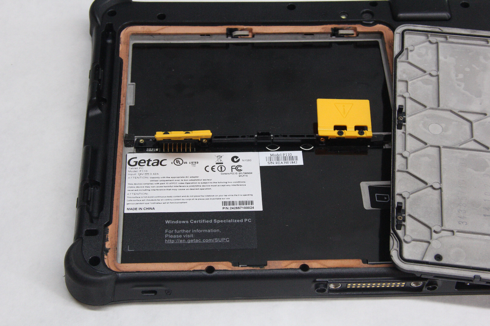 Lot of 3 Getac F110 Rugged Tablets, Two G2, One G1 -AS-IS For Parts- Read!