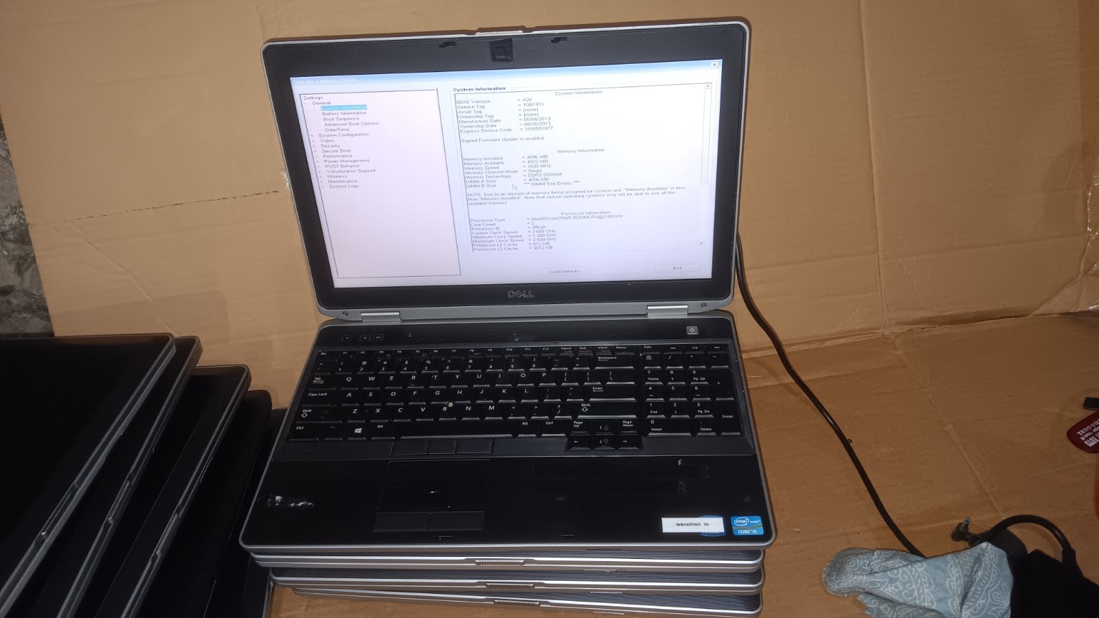 Lot of 9 Dell Latitude E6530, E6520, E5530 Laptops Core i5, 15.6″ LCD Screen P/R